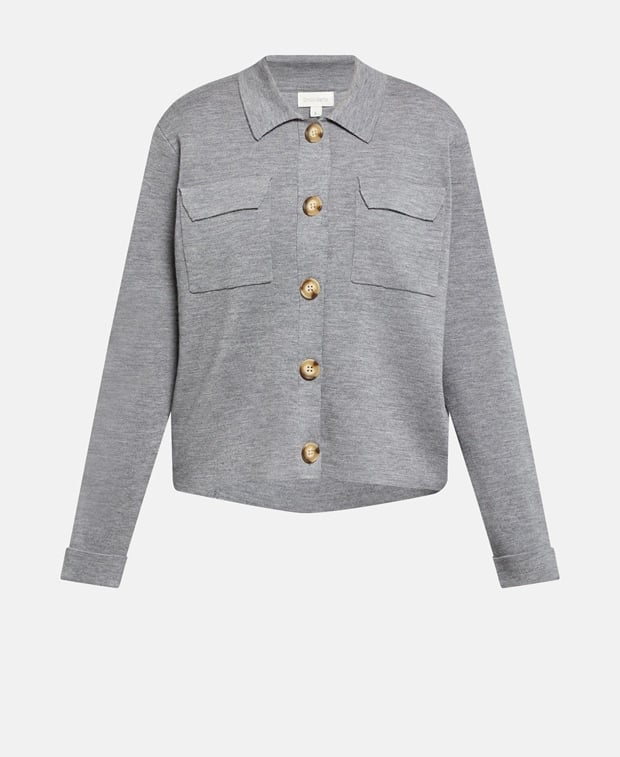 Woll-Strickjacke
