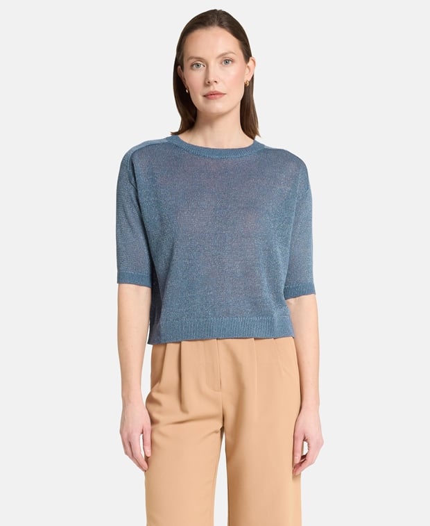 Kurzarmpullover