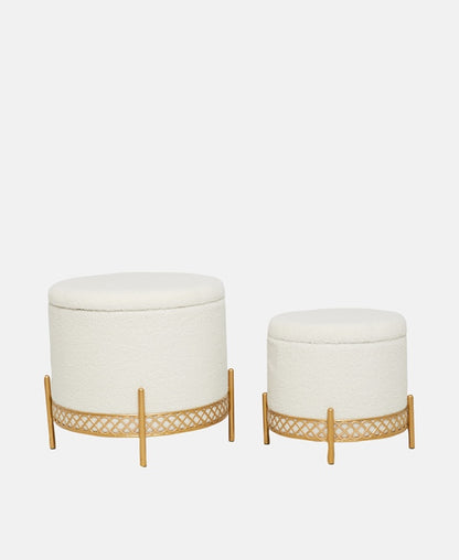 Hocker 2er Set mit Stauraum
