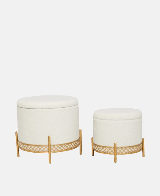 Hocker 2er Set mit Stauraum