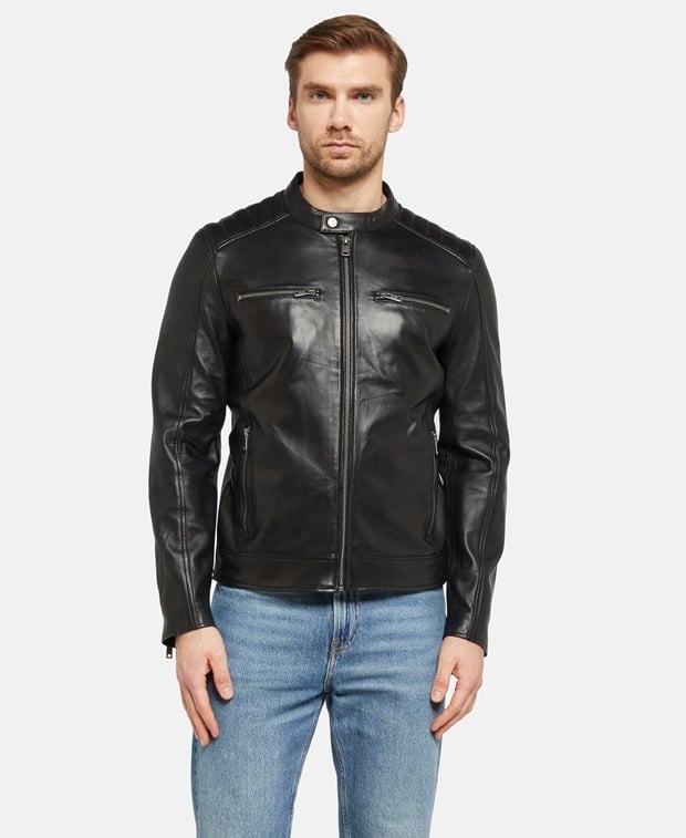 Lederjacke