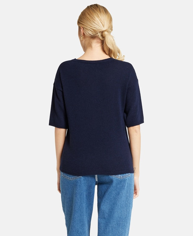 Kurzarmpullover
