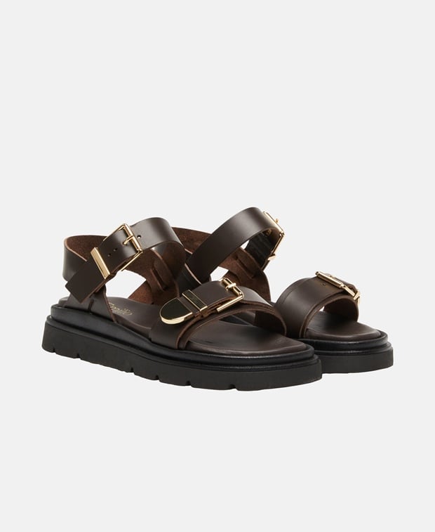 Plateau-Sandalen