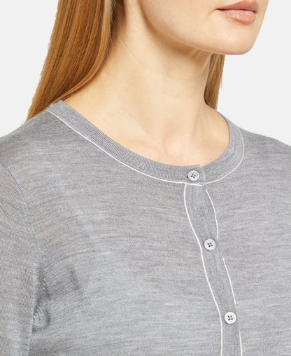 Woll-Strickjacke