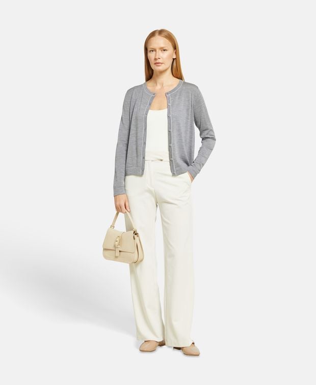 Woll-Strickjacke