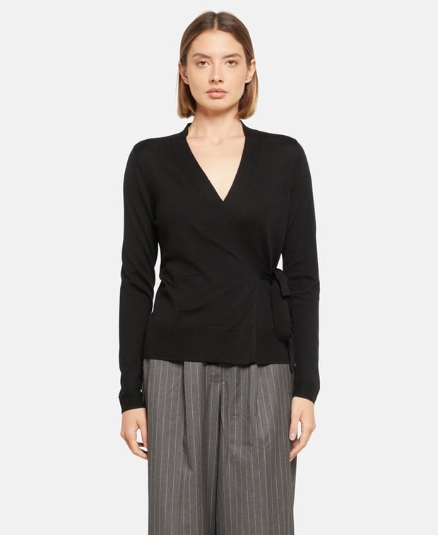 Woll-Strickjacke