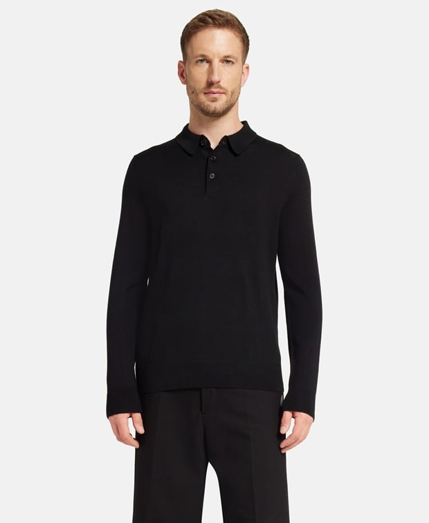 Langarm-Woll-Polo
