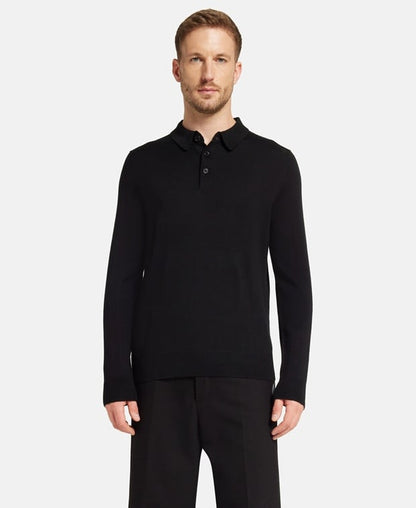 Langarm-Woll-Polo