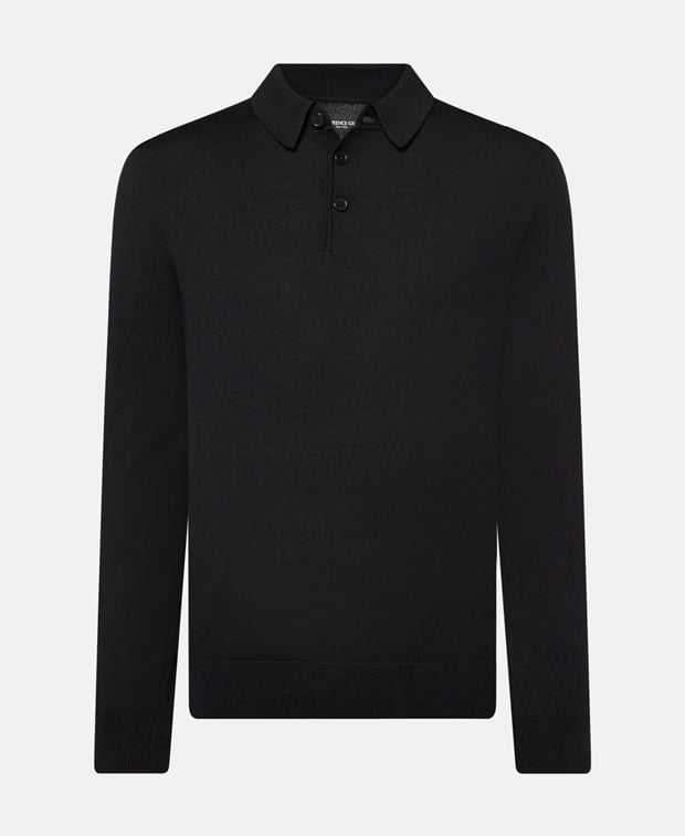 Langarm-Woll-Polo