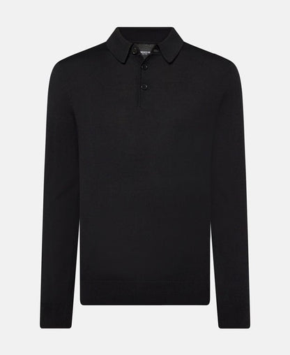 Langarm-Woll-Polo