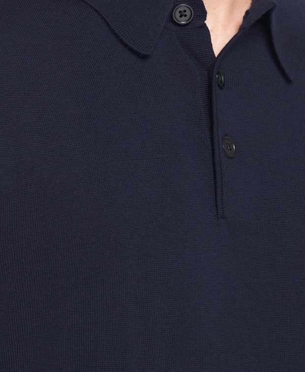 Langarm-Woll-Polo