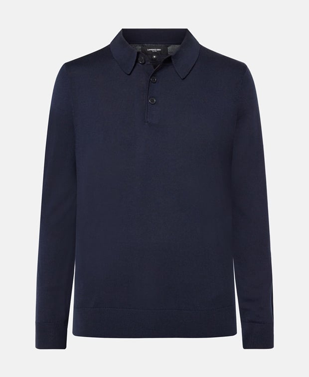 Langarm-Woll-Polo