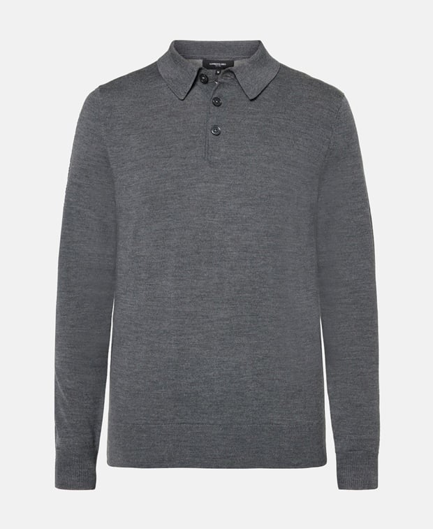 Langarm-Woll-Polo