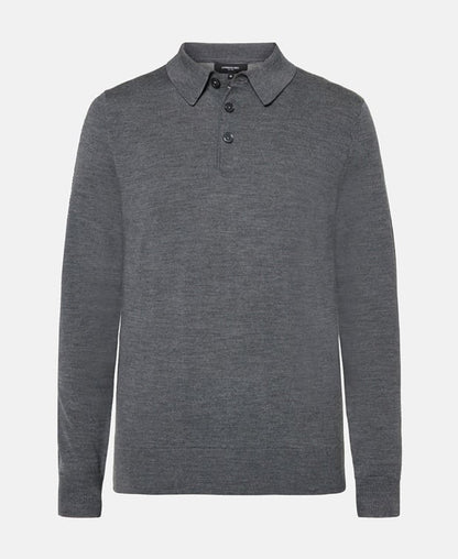 Langarm-Woll-Polo