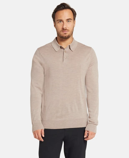 Langarm-Woll-Polo