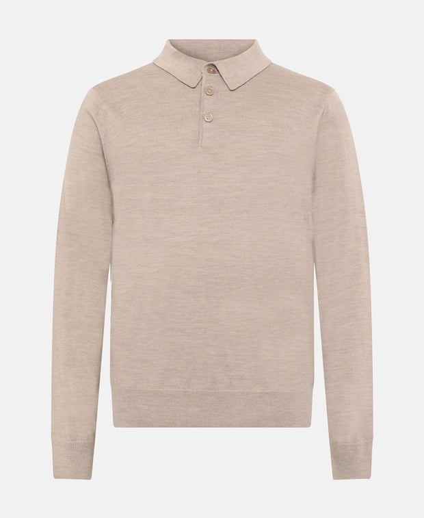 Langarm-Woll-Polo