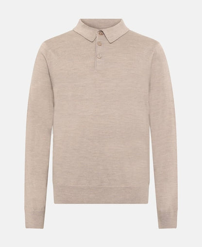 Langarm-Woll-Polo