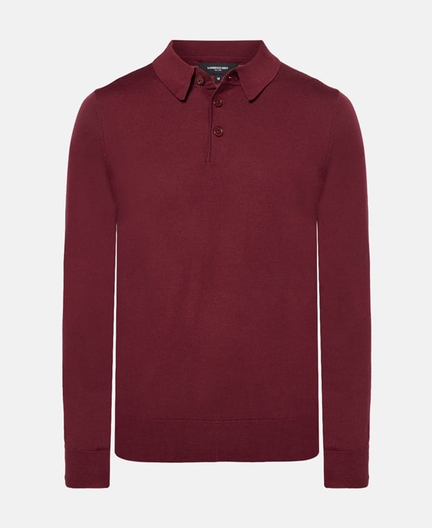 Langarm-Woll-Polo