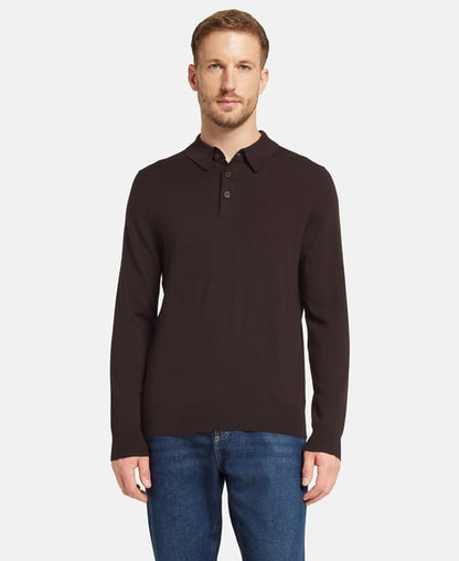 Langarm-Woll-Polo