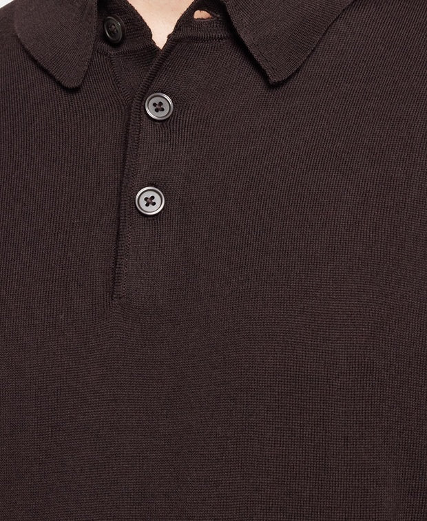 Langarm-Woll-Polo