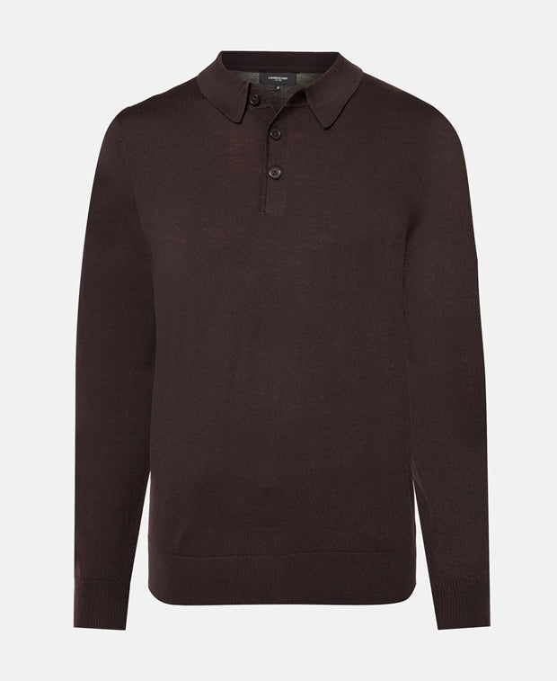 Langarm-Woll-Polo