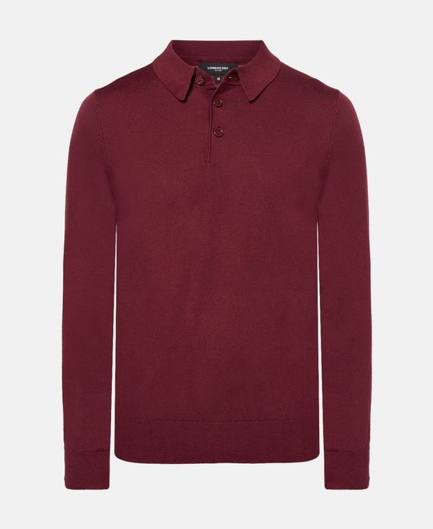 Langarm-Woll-Polo