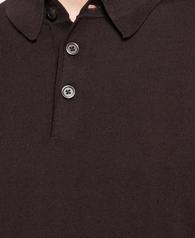 Langarm-Woll-Polo
