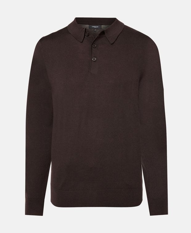 Langarm-Woll-Polo