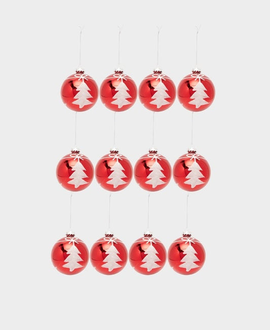 Weihnachtskugeln, 12er-Set