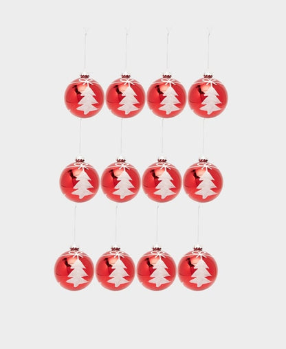 Weihnachtskugeln, 12er-Set