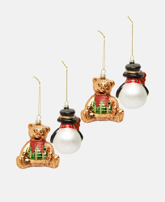 Weihnachtskugeln, 4er-Set