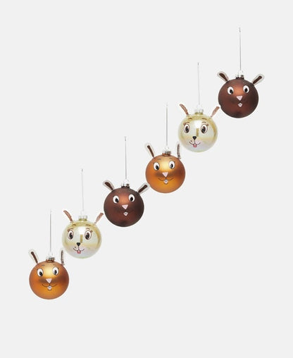 Weihnachtskugeln, 6er-Set