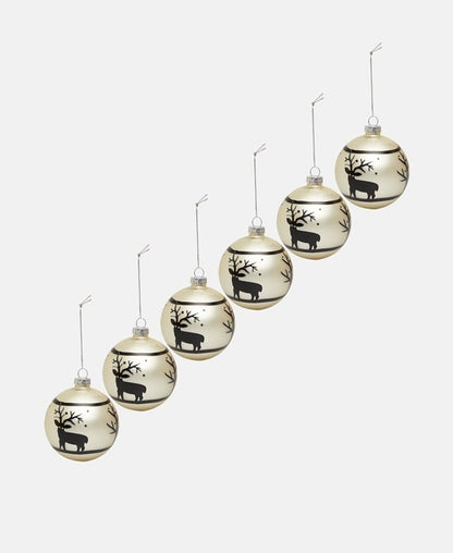 Weihnachtskugeln, 6er-Set