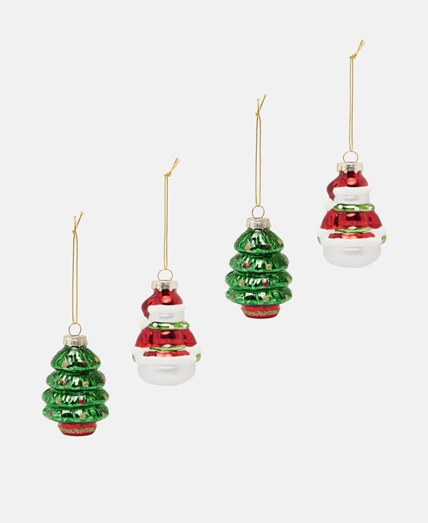 Weihnachtskugeln, 4er-Set