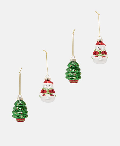 Weihnachtskugeln, 4er-Set
