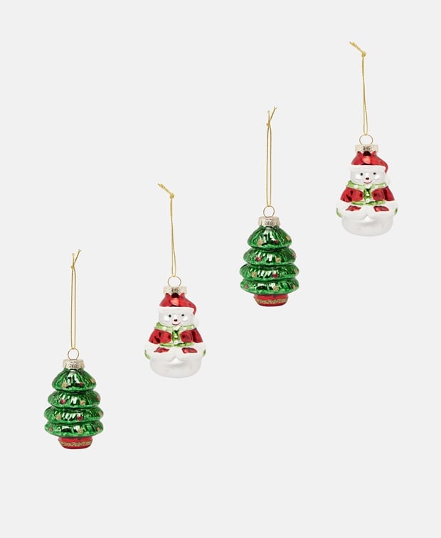 Weihnachtskugeln, 4er-Set