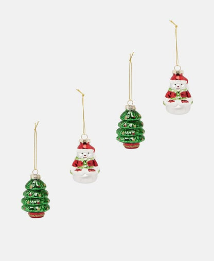 Weihnachtskugeln, 4er-Set