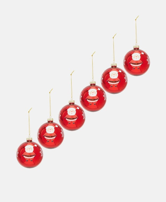 Weihnachtskugeln, 6er-Set