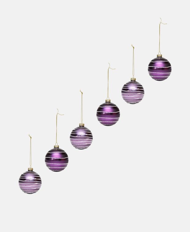 Weihnachtskugeln, 6er-Set