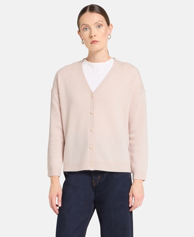 Kaschmir-Strickjacke