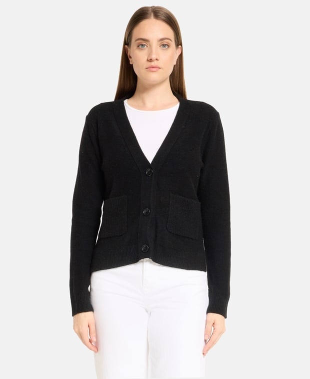 Woll-Strickjacke