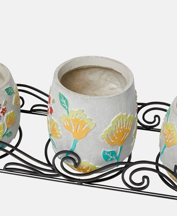 Blumentopf-Set, 3tlg.