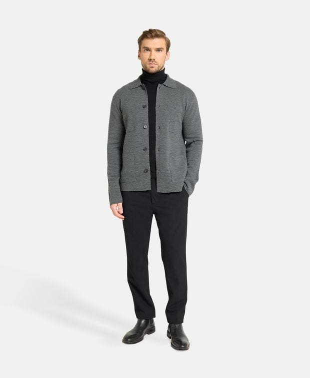 Woll-Strickjacke