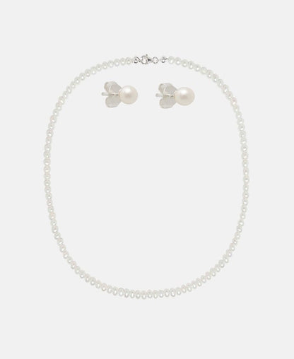 Set aus Halskette und Ohrstecker