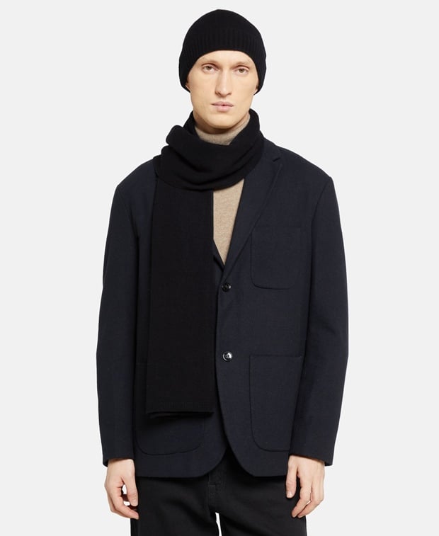 Kaschmir-Set aus Mütze und Schal