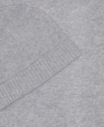 Kaschmir-Set aus Mütze und Schal