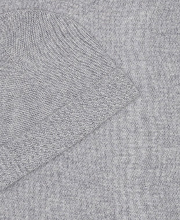 Kaschmir-Set aus Mütze und Schal