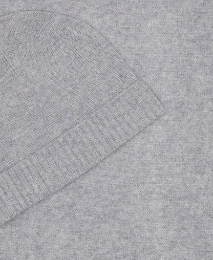 Kaschmir-Set aus Mütze und Schal