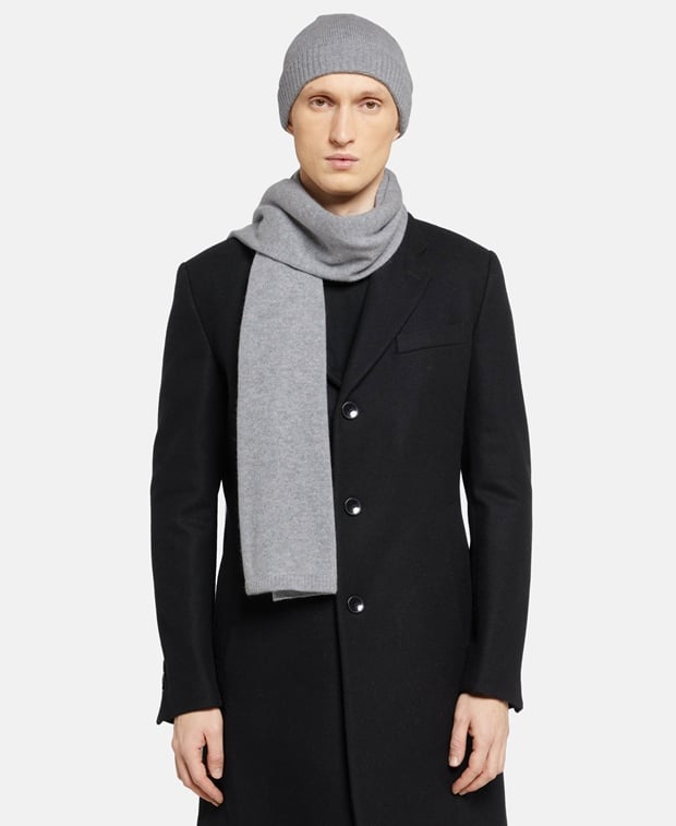 Kaschmir-Set aus Mütze und Schal