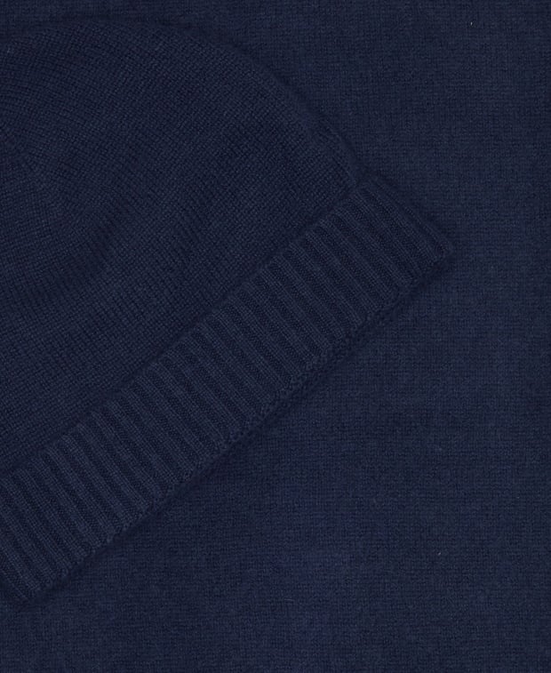 Kaschmir-Set aus Mütze und Schal